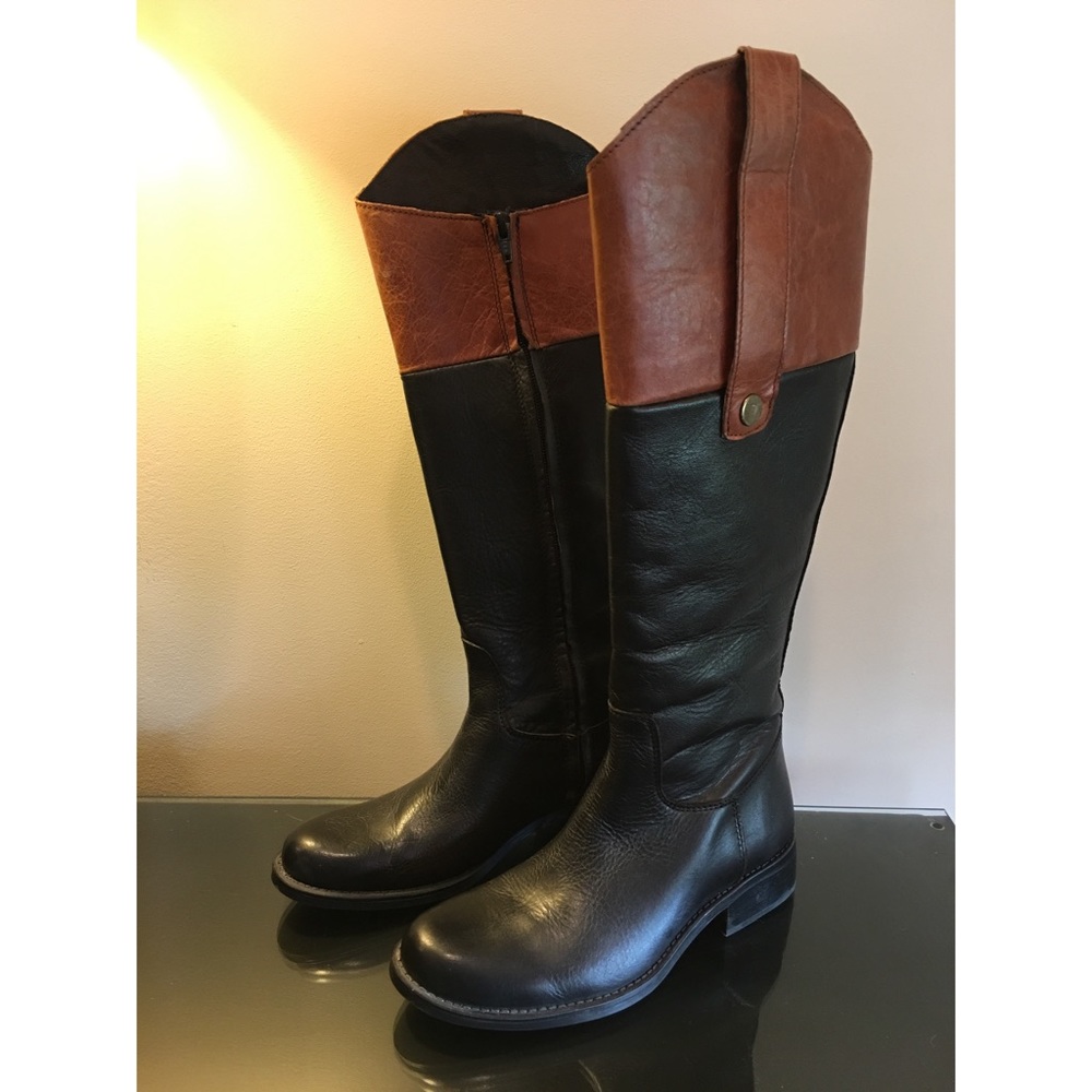 Steve Madden two toned boots